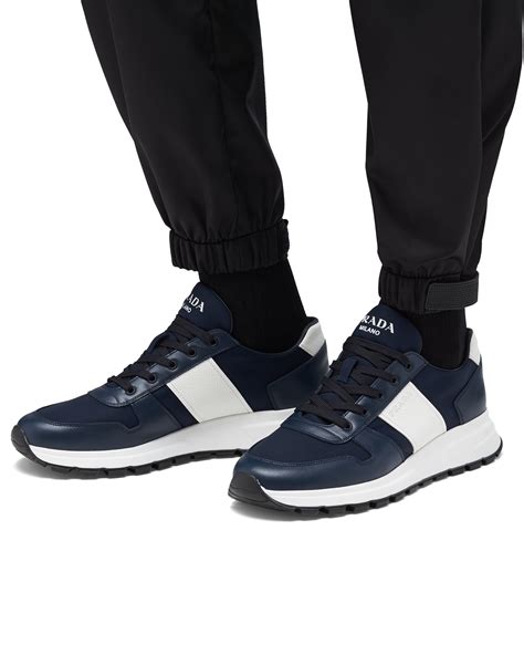 prada nb01 21|Ultramarine/white Prax 01 Leather And Technical Fabric .